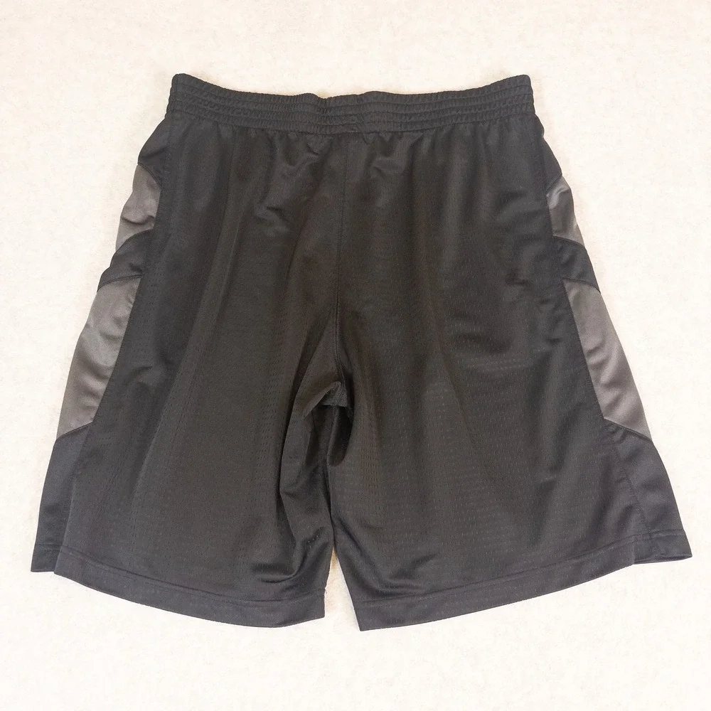 Everlast Mens Mesh Basketball Shorts Black Grey XXL Athletic Gym Training